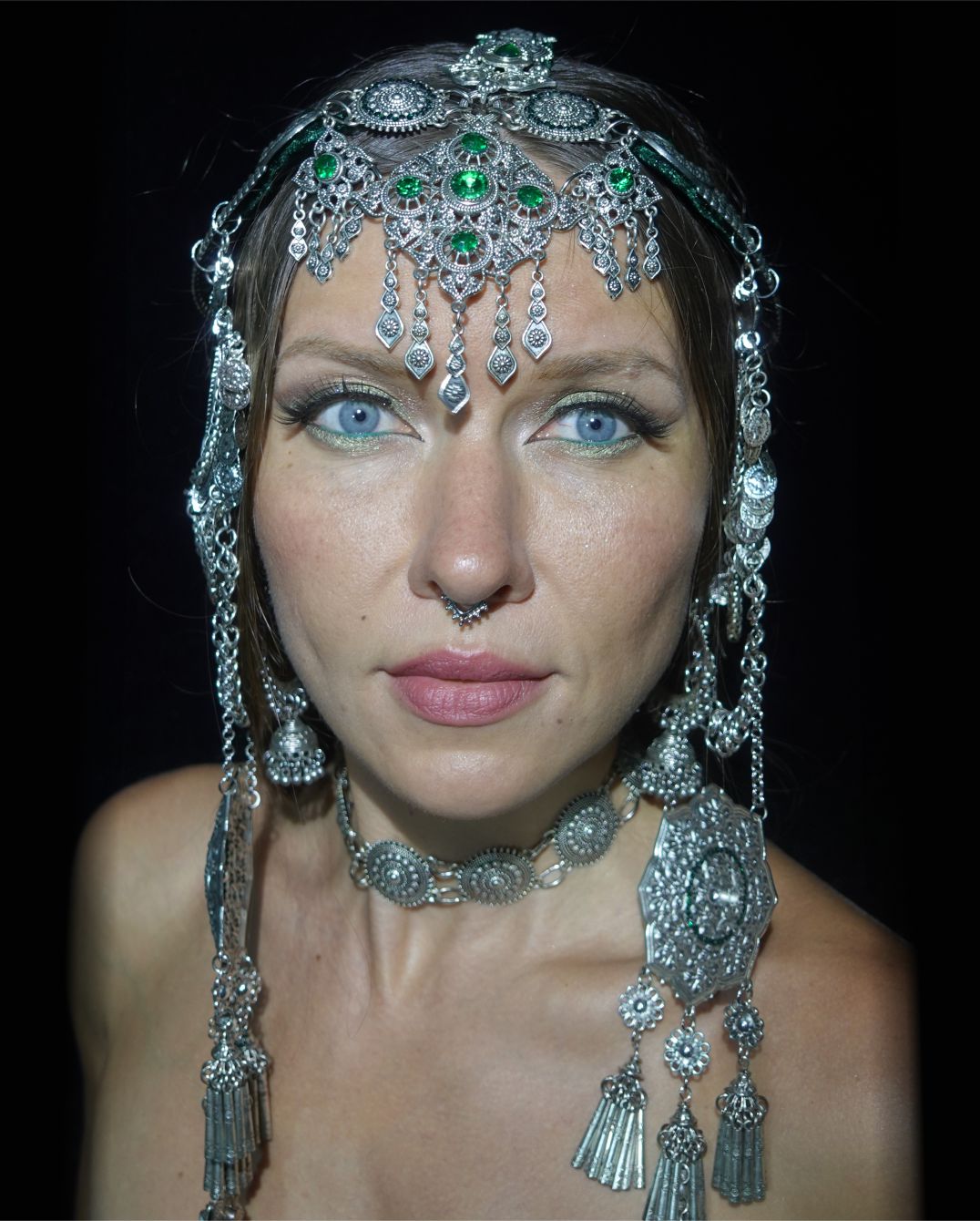 Silver forest - Ethnic style headpiece - Image 4