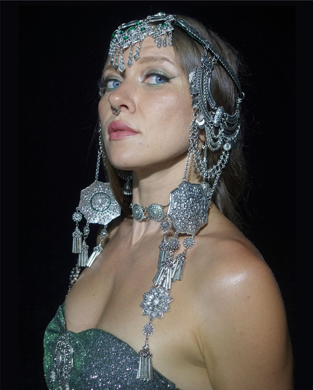 Silver forest - Ethnic style headpiece - Image 3
