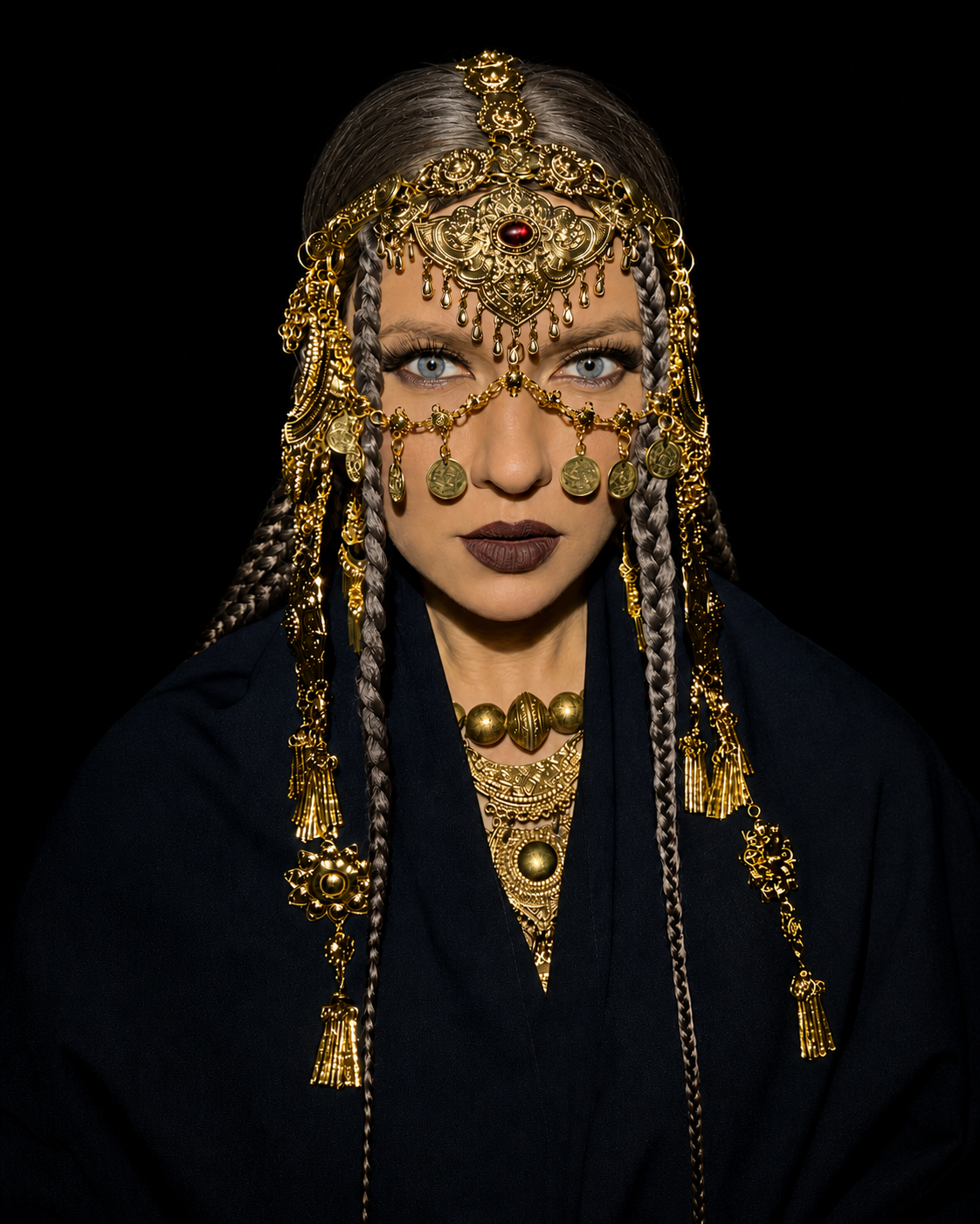 Desert Priestess – Tribal Fusion & Burning Man Headpiece